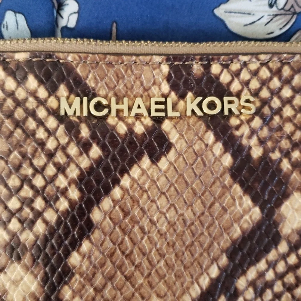 Michael Kors Animal Printed Wristlet